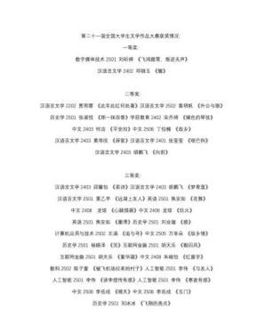 我校学子在第二十一届全国大学生...
